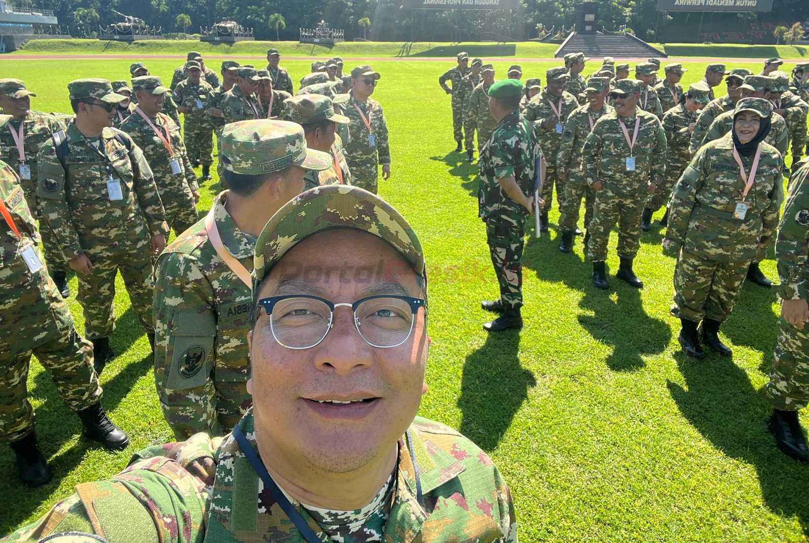 dr. Asluchul Alif, saat mengikuti retret atau pembekalan di Akademi Militer (Akmil), Magelang, Jawa Tengah.
