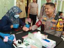 Usung Semangat Kepedulian di Bulan Suci Ramadan, Polres Gresik Gelar Donor Darah dan Cek Kesehatan Gratis