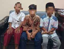 Tertangkap Tangan Dorong Motor Curian, Tiga Bocah SD Pelaku Curanmor di Gresik Mengaku Sudah Beraksi di Empat TKP