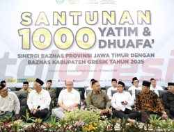Bupati Gresik Hadiri Santunan 1.000 Yatim dan Dhuafa, Sinergi Baznas Jatim dan Baznas Gresik untuk Kepedulian Sosial