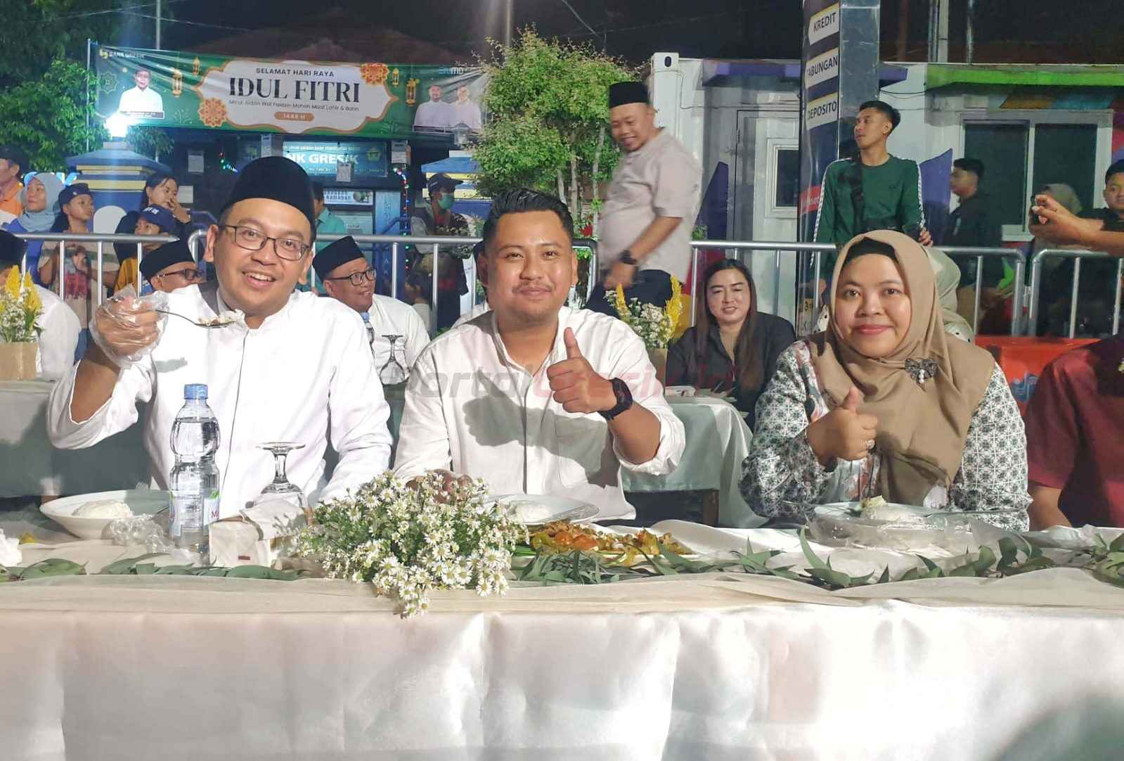 Anggota DPRD Gresik Ricke Mayumi saat menghadiri kontes bandeng kawak gresik 2025, Rabu (26/3/2025)