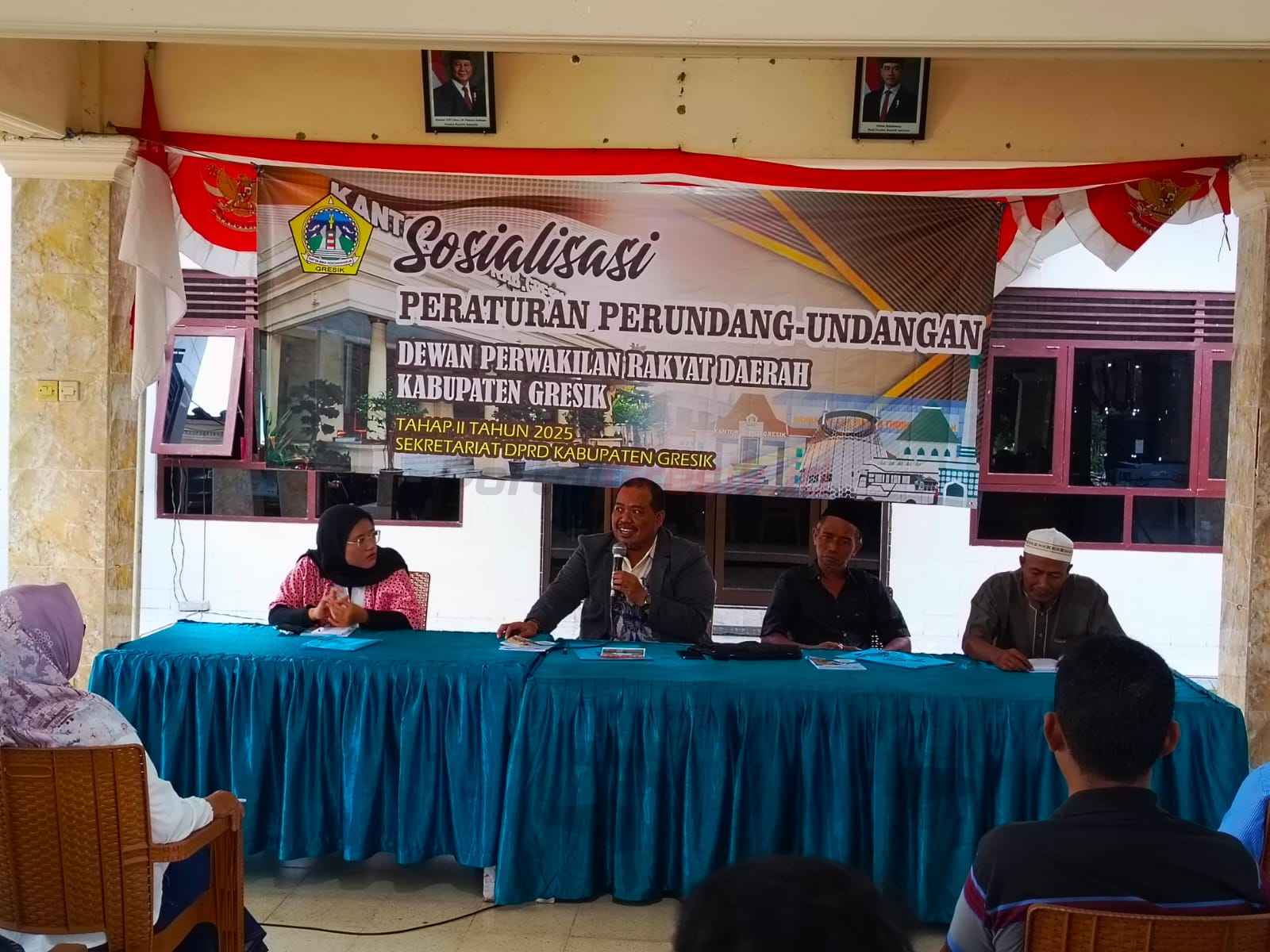 Anggota Komisi III DPRD Kabupaten Gresik Yuyun Wahyudi menggelar sosialisasi di Desa Karangrejo Kecamatan Manyar Gresik, Sabtu-Minggu (8-9/3/2025).