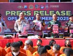 Operasi Pekat Semeru 2025, Polres Gresik Berhasil Ungkap 121 Kasus Amankan 146 Tersangka