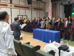 Dihadapan Wakil Bupati Gresik, Pengurus Badan Musyawarah Antar Gereja Kabupaten Gresik Periode 2025-2030 Resmi Dilantik