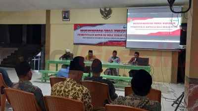 Pemerintah Desa Indrodelik menggelar Rapat Musyawarah Khusus Pembentukan Pengurus Koperasi Desa Merah Putih, Rabu (23/04/2025).