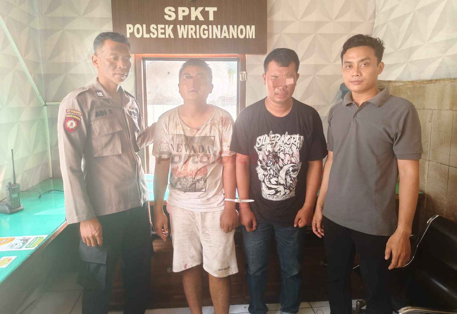 Dua Pelaku Curat di Desa Pasinan saat Diamankan Polsek Wringinanom
