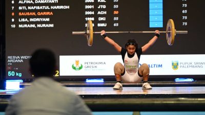 Kejuaraan Nasional (Kejurnas) Angkat Besi Senior 2025 yang diselenggarakan di Yogyakarta, 13-18 Mei 2025