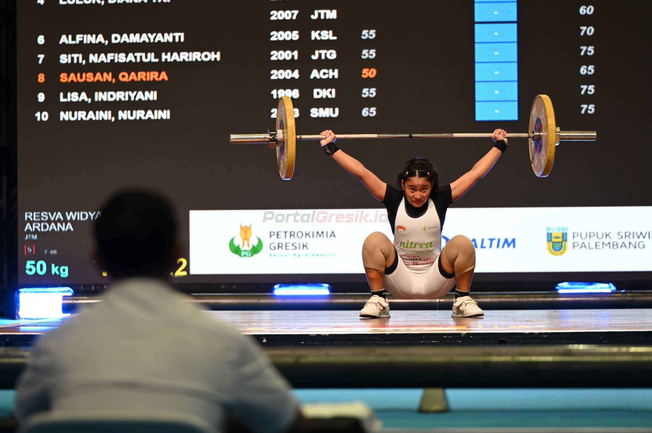 Kejuaraan Nasional (Kejurnas) Angkat Besi Senior 2025 yang diselenggarakan di Yogyakarta, 13-18 Mei 2025