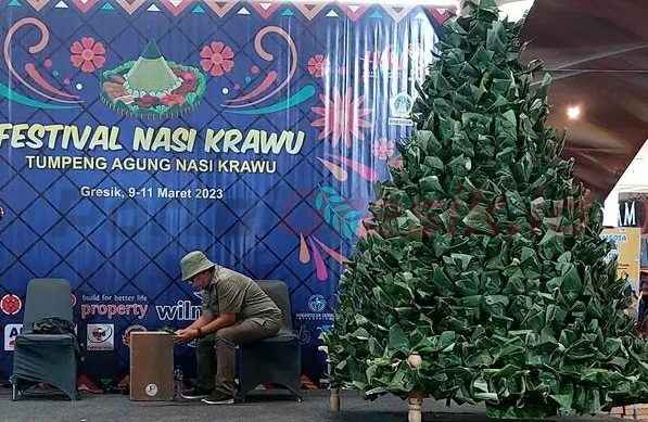 Festival Nasi Krawu Vol. 2 tahun 2024 yang digelar di Hall Gressmall Gresik.