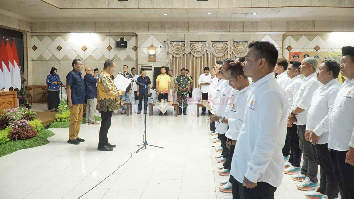 Pelantikan pengurus KONI Grresik masa bakti 2025–2029 di Aula Mandala Bakti Praja, Kantor Bupati Gresik.