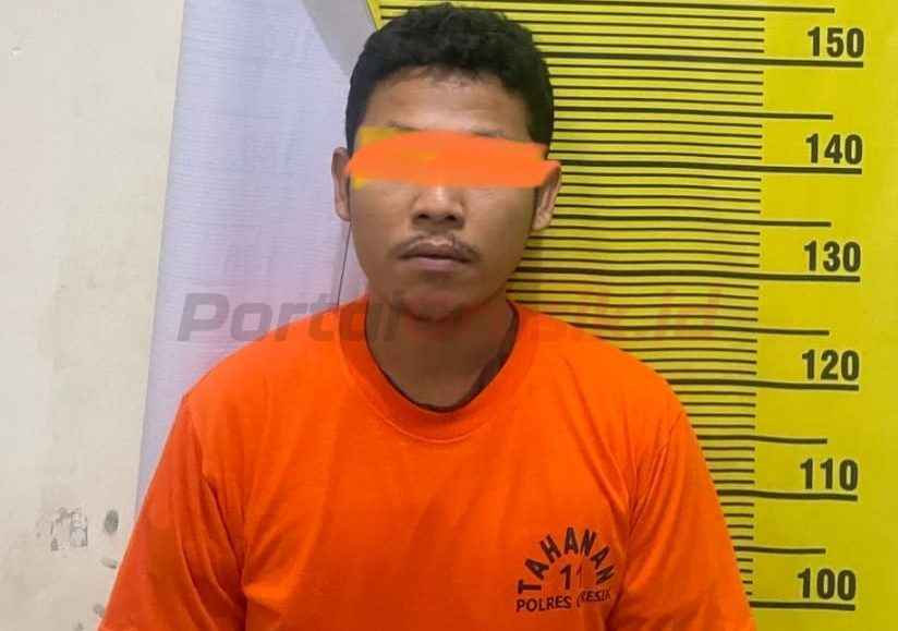 Pelaku yang diketahui berinisial TAS (28), warga Kelurahan Pulopancikan, Kecamatan Gresik