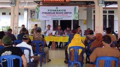 Dekatkan Akses Hukum, Posbakum PN Gresik Edukasi Warga di Desa Sidoraharjo