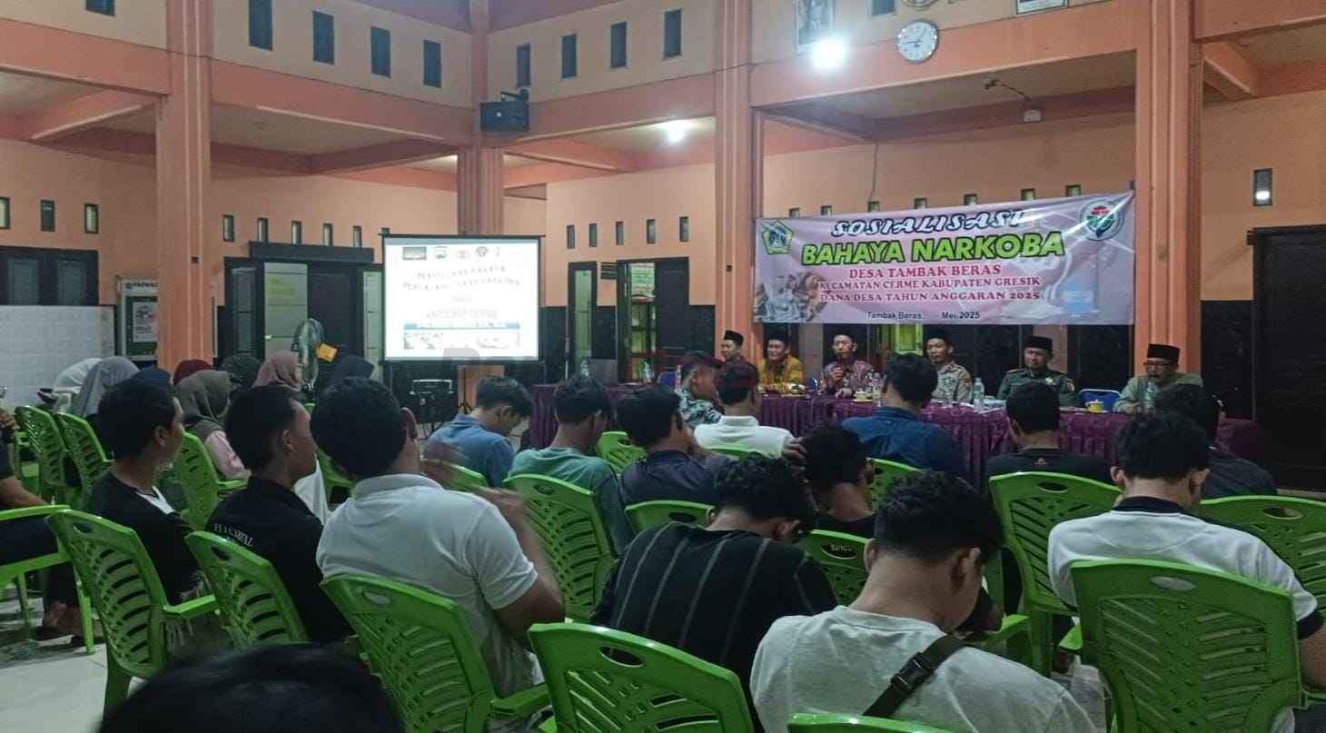 Penyuluhan anti narkoba di Balai Desa Tambak Beras