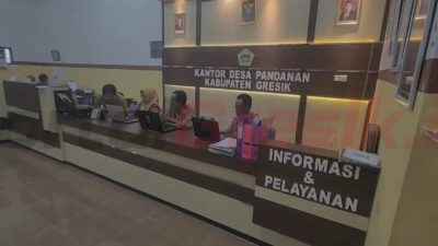 Kantor Pelayanan Desa Pandanan, Kecamatan Duduksampean, Kabupaten Gresik.