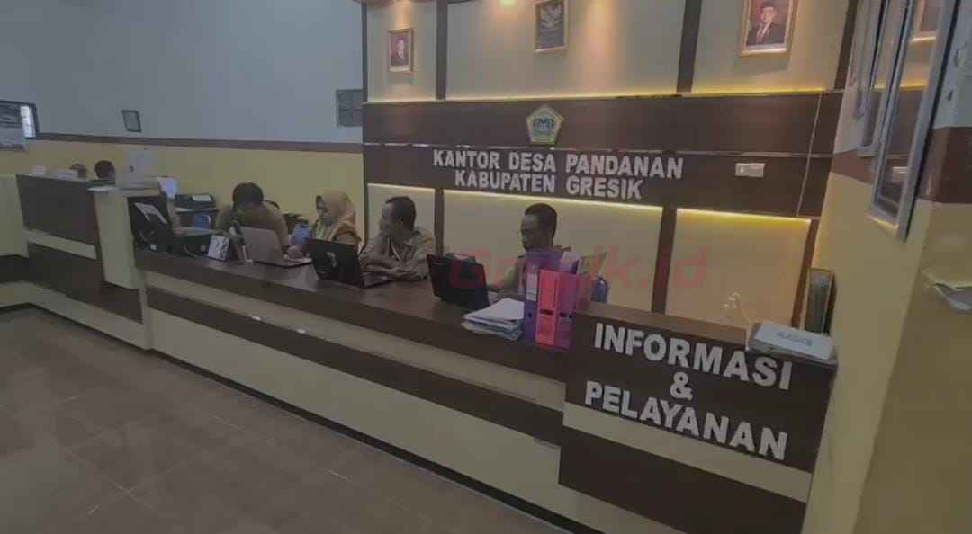 Kantor Pelayanan Desa Pandanan, Kecamatan Duduksampean, Kabupaten Gresik.