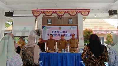 Pemdes Gempolkurung, Kecamatan Menganti, Kabupaten Gresik, menggelar kegiatan penyuluhan penurunan angka stunting.