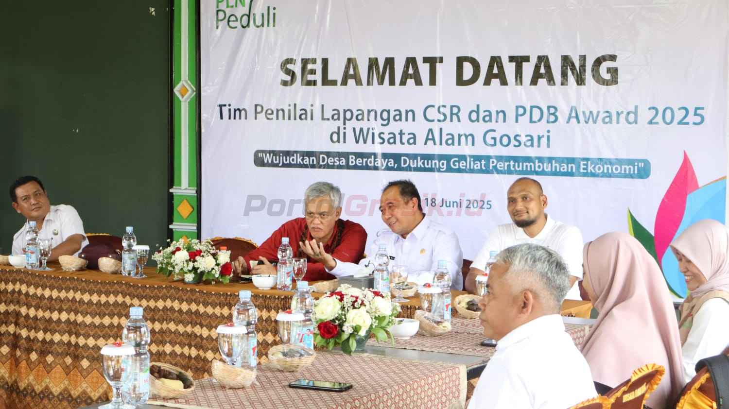 Tim juri CSR dan PDB Awards 2025 mengumumkan pencalonan ini usai melakukan verifikasi lapangan di lokasi wisata Wagos, Rabu (18/6/2025).