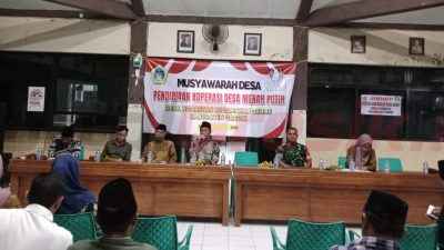 Musdes pembentukan Koperasi Merah Putih Pemerintah Desa (Pemdes) Ngabetan.