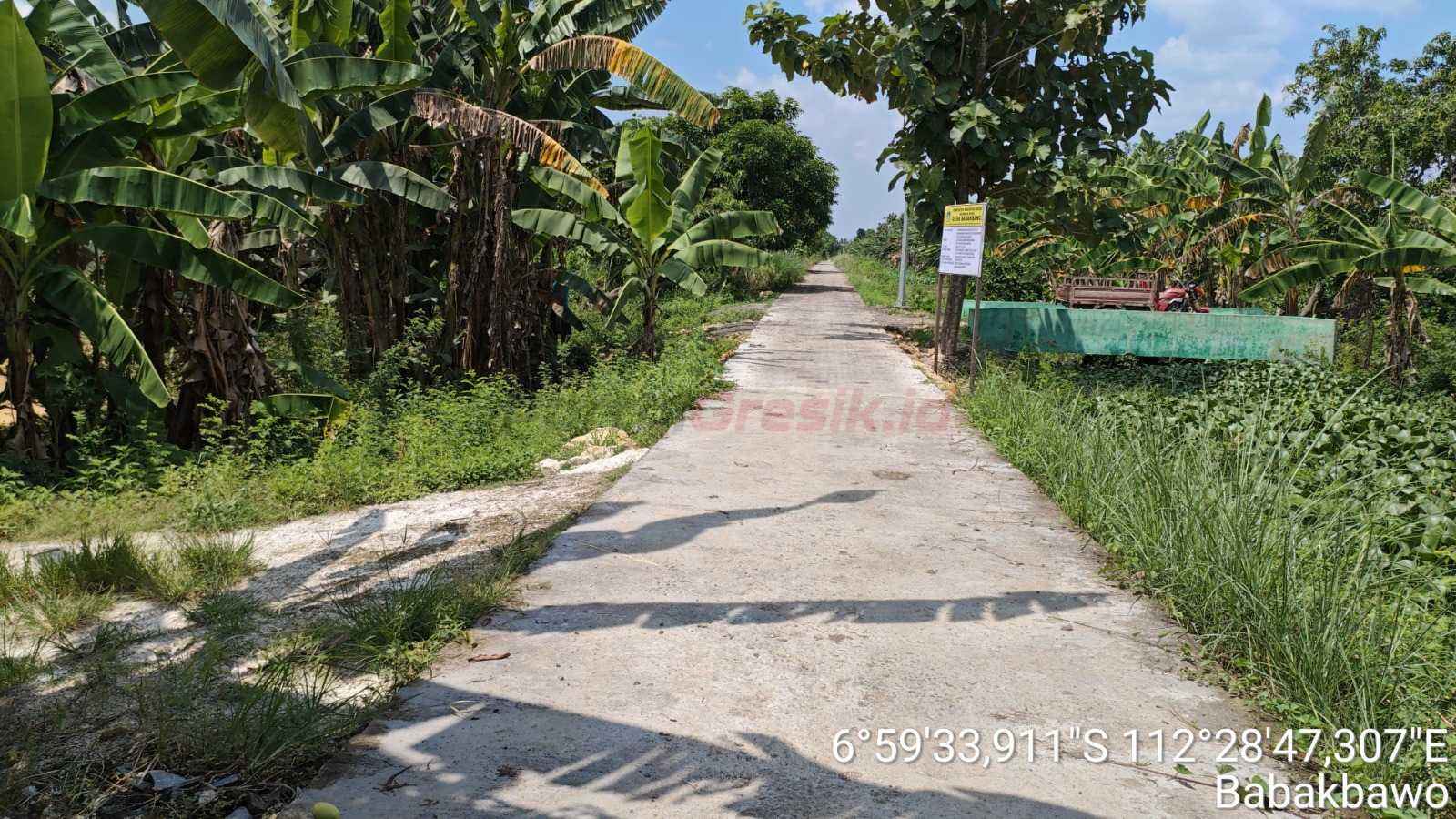 Rabat Beton JUT 100%, Desa Babakbawo Kecamatan Dukun.