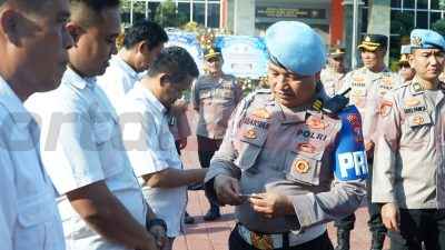 Bidpropam Polda Jatim Gelar Gaktibplin dan Tes Urine di Polres Gresik, Seluruh Personel Negatif Narkoba