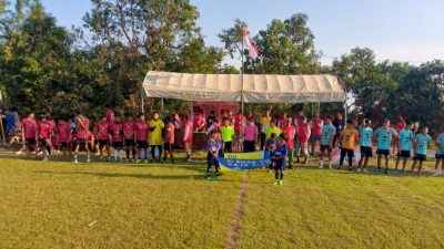 Lomba sepak bola dalam rangka memperingati Hari Ulang Tahun ke-80 Republik Indonesia, Pemerintah Desa Wonokerto, Kecamatan Dukun, Kabupaten Gresik