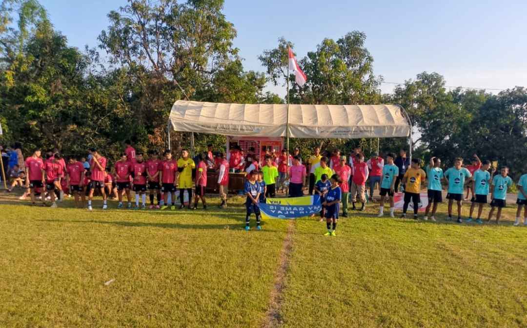 Lomba sepak bola dalam rangka memperingati Hari Ulang Tahun ke-80 Republik Indonesia, Pemerintah Desa Wonokerto, Kecamatan Dukun, Kabupaten Gresik