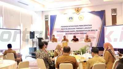 Pemerintah Kabupaten (Pemkab) Gresik melalui Inspektorat menggelar kegiatan supervisi dan desk tindak lanjut atas hasil pemeriksaan Badan Pemeriksa Keuangan Republik Indonesia