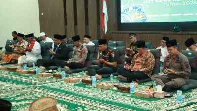 Polres Gresik Gelar Doa Bersama Forkopimda Jelang HUT ke 80 RI