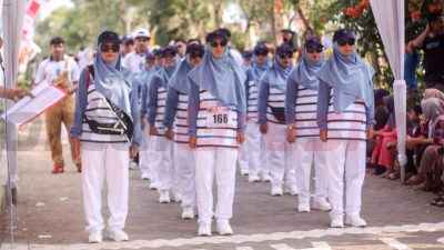 Tim Gerak jalan Desa Kauman Kecamatan sidayu