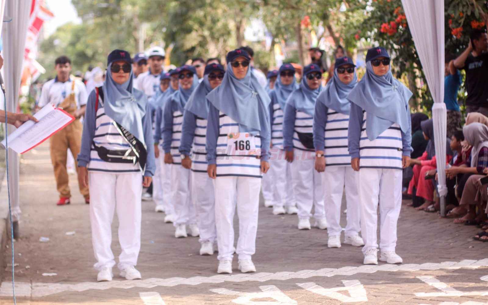 Tim Gerak jalan Desa Kauman Kecamatan sidayu