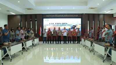 Polres Gresik saat melaksanakan rakor Operasi Tumpas Narkoba Semeru 2025