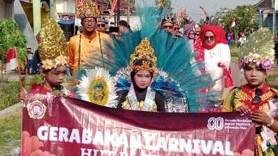 Karnaval Budaya Gerabakan Meriahkan HUT RI ke-80, Warga Guyub Rukun Penuhi Dusun