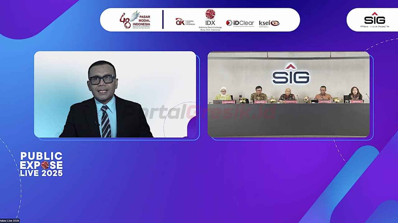 Jajaran direksi dan manajemen SIG pada acara Public Expose Live 2025, Jumat (12/9/2025).