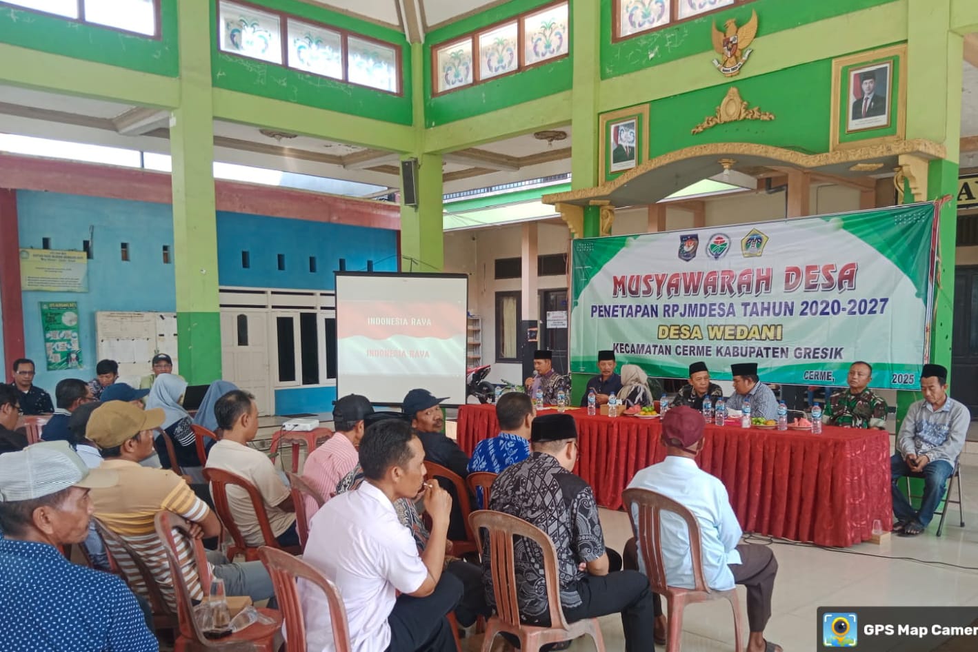 Musdes Desa Wedani dengan agenda tunggal pembahasan Perubahan Rencana Pembangunan Jangka Menengah Desa (RPJMDes) 2020-2027. Acara yang digelar di Balai Desa Wedani pada Sabtu (13/9/2025) .