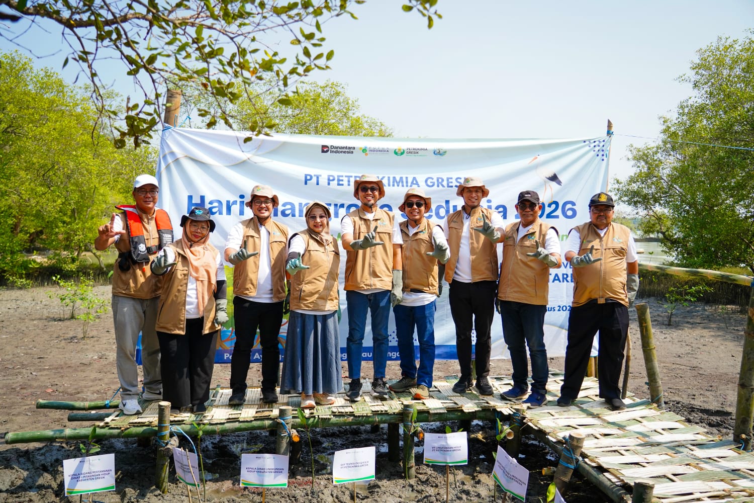 DLH Gresik Apresiasi Petrokimia Gresik Kembangkan PRPM Mengare, Luas Mangrove Capai 6,7 Hektare