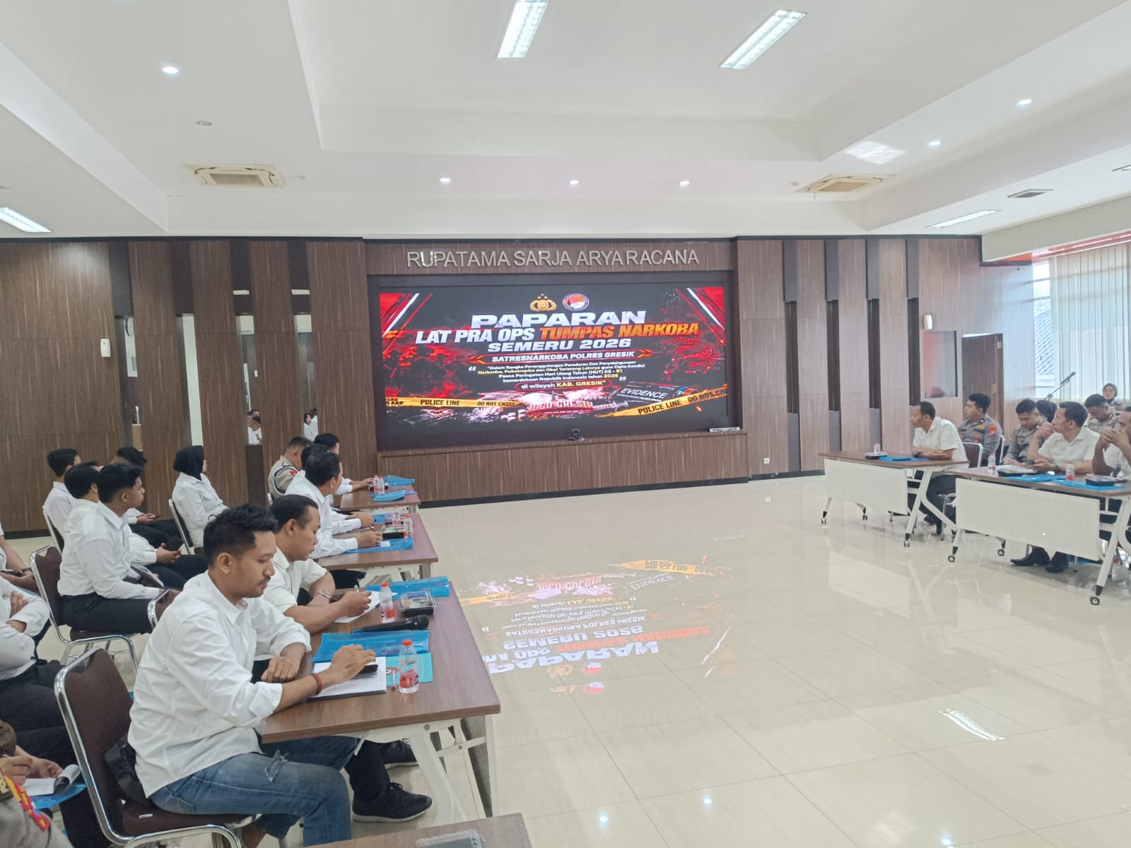 Polres Gresik Siapkan 103 Personel untuk Operasi Tumpas Narkoba Semeru 2026
