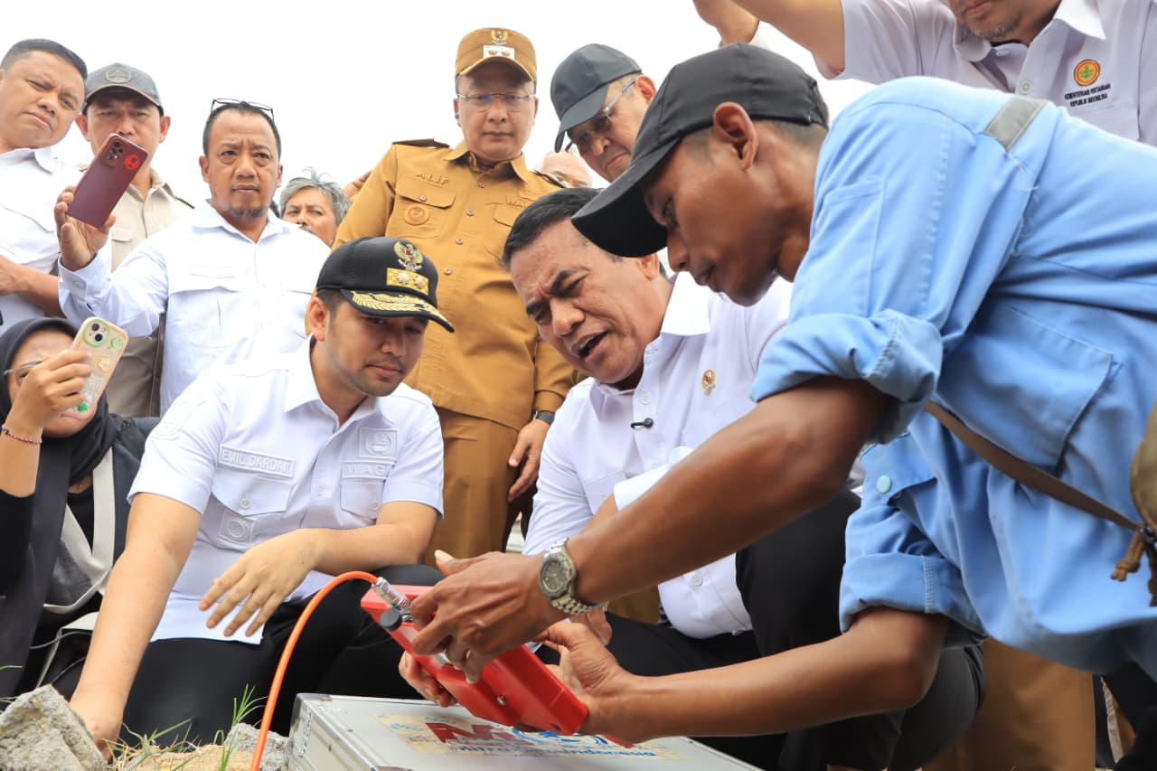Hadapi Kekeringan, Gresik Dapat 54 Irigasi Perpompaan dan 9 Irigasi Perpipaan