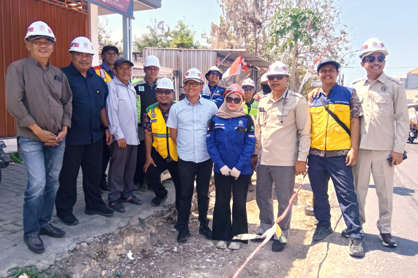 Komisi III DPRD Gresik Sidak Jalan Bungah, Proyek Rp13,9 Miliar Ditarget Rampung Oktober
