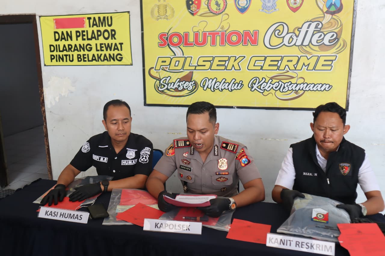 Polsek Cerme Ungkap Dugaan Penipuan Segitiga, Kontraktor Koperasi Rugi Rp12 Juta
