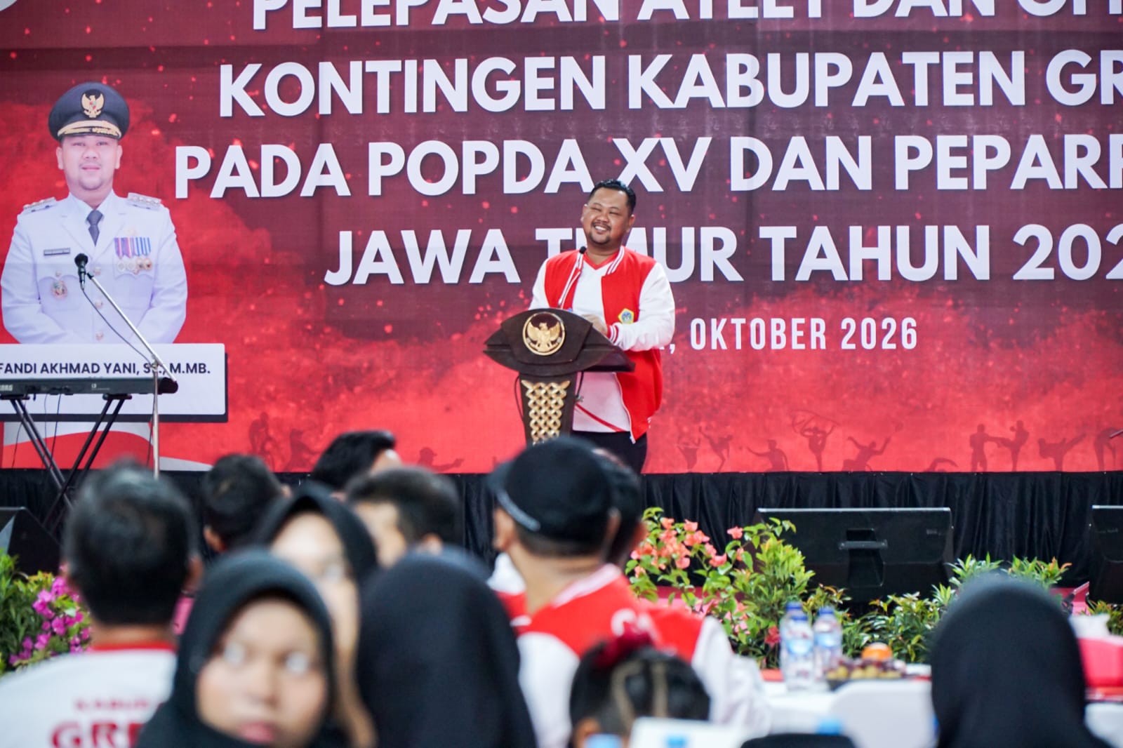 Lepas 187 Atlet POPDA dan PEPARPEDA 2026, Bupati Gresik Targetkan Pertahankan Peringkat Empat
